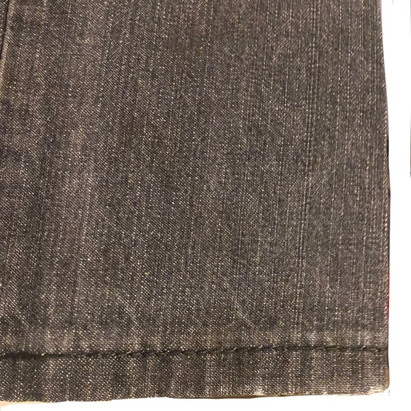 Western Girl Bootcut Jeans Dark Wash Black Mid Rise Creased Tag 32x32  Fit 34x31 - Picture 11 of 11